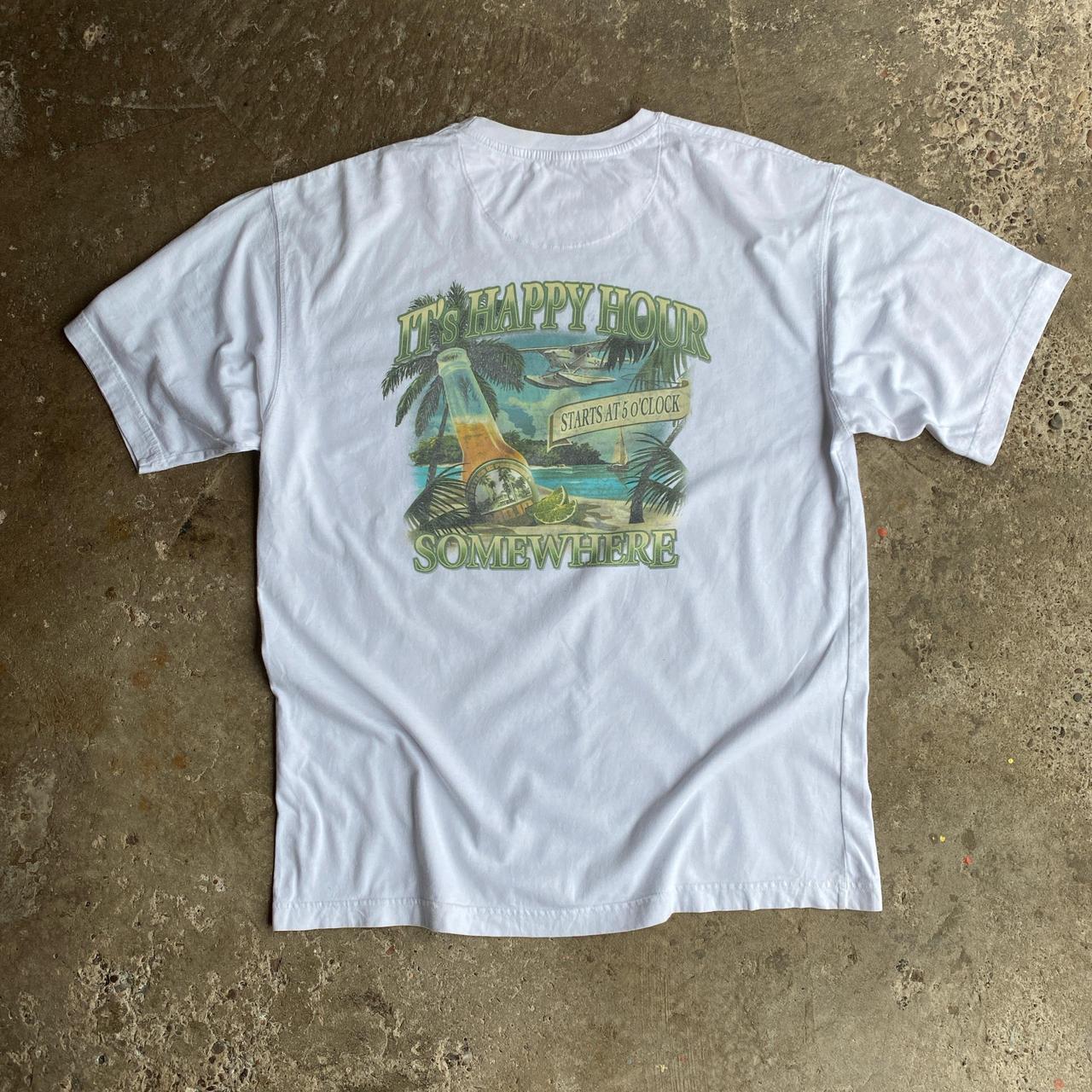 White Newport Blue ‘It’s Happy Hour Somewhere’ t-shirt - XL