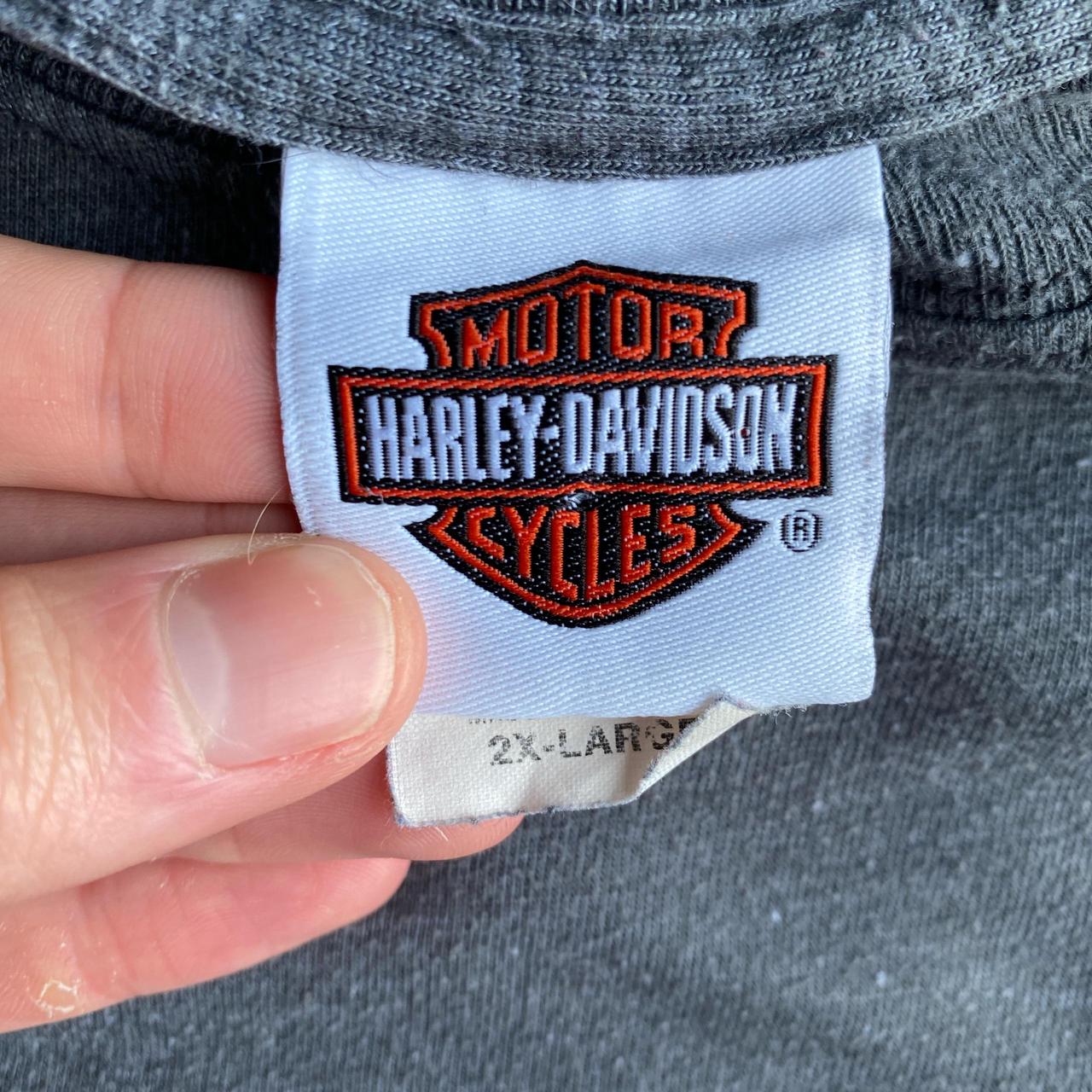 Grey Graphic Harley Davidson T-Shirt - 2XL