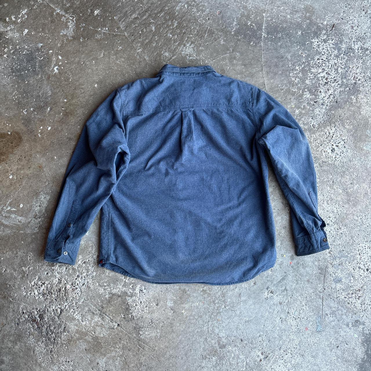Blue Cotton Woolrich Long-Sleeve Shirt