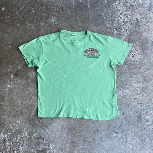 Vintage Lime Green Single Stitch Graphic Beer T-Shirt