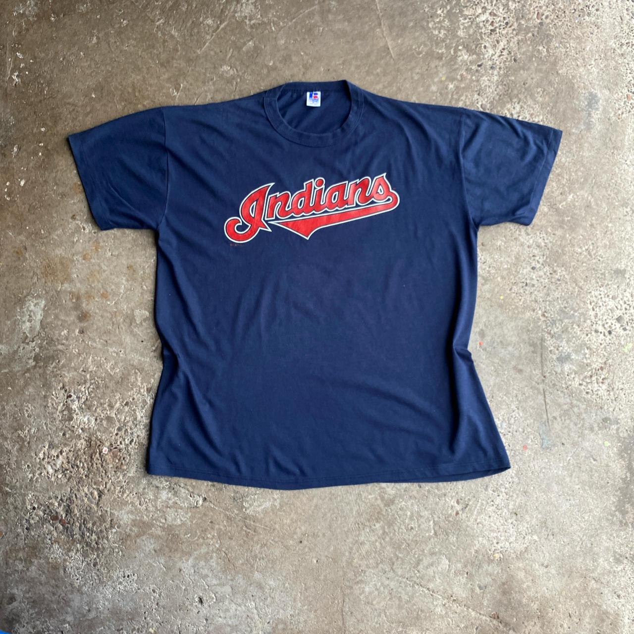 Vintage ‘99 Navy Cleveland Indians Graphic T-Shirt - XL