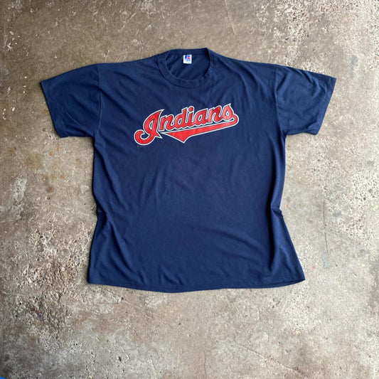 Vintage ‘99 Navy Cleveland Indians Graphic T-Shirt - XL