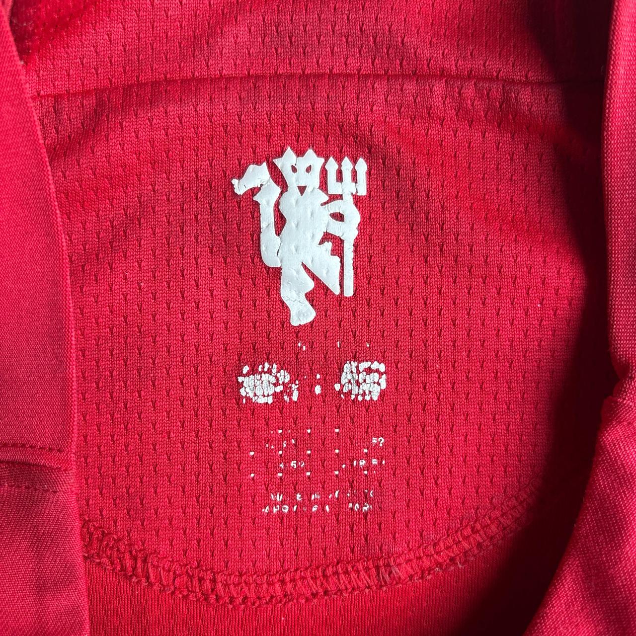 Red Manchester United 07/08 Nike Home Shirt - M