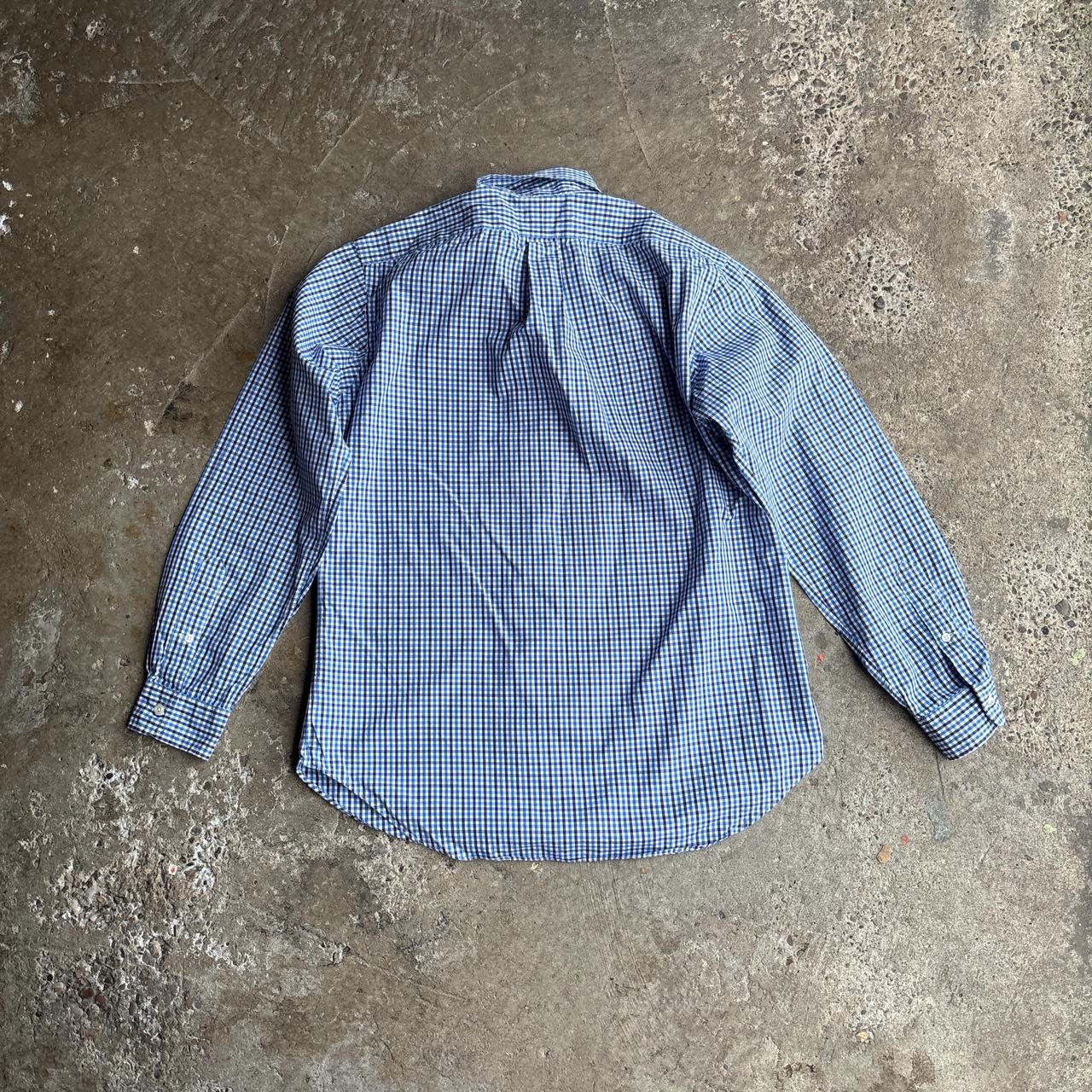 Blue Checkered Ralph Lauren Long-Sleeve Shirt