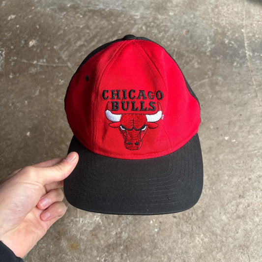 Red & Black 90s Chicago Bulls Snapback