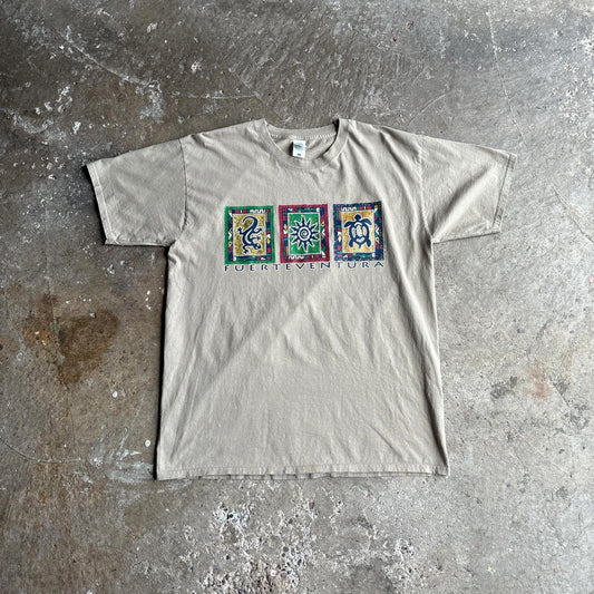 Tan ‘Fuerteventura’ Graphic T-Shirt