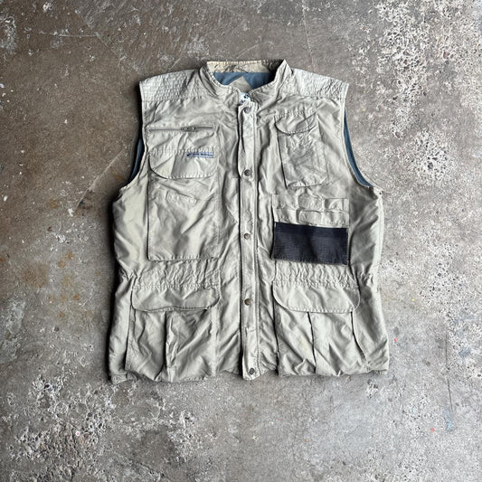 Cream Jack Wolfskin Technical Vest Jacket - 2XL