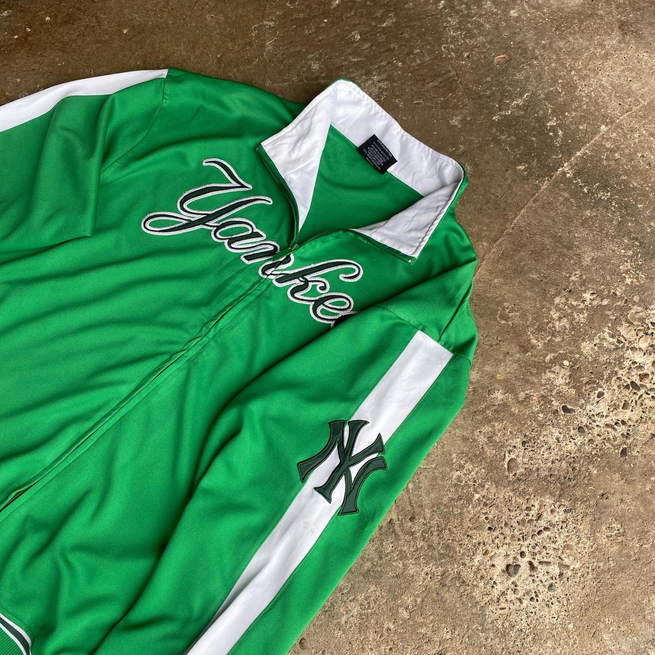 Green New York Yankees Full-Zip Tracksuit Top - XL