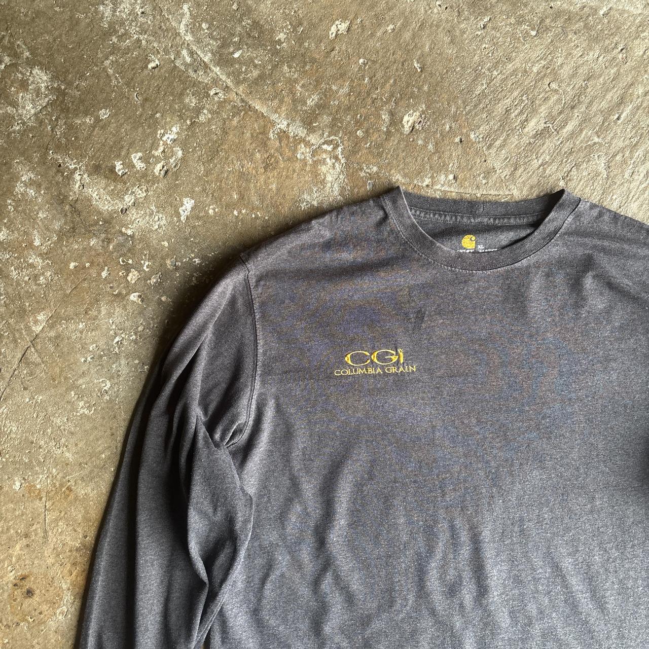 Grey Carhartt Long Sleeve T-Shirt - XL