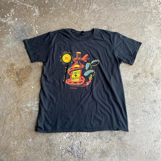 Black ‘Cinco de Mayo’ Print T-Shirt