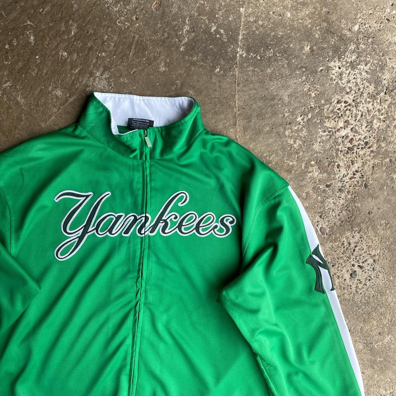 Green New York Yankees Full-Zip Tracksuit Top - XL