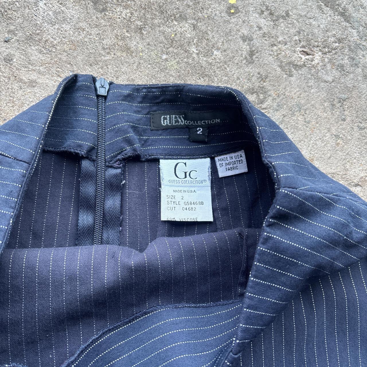 Vintage Navy guess pinstripe skirt