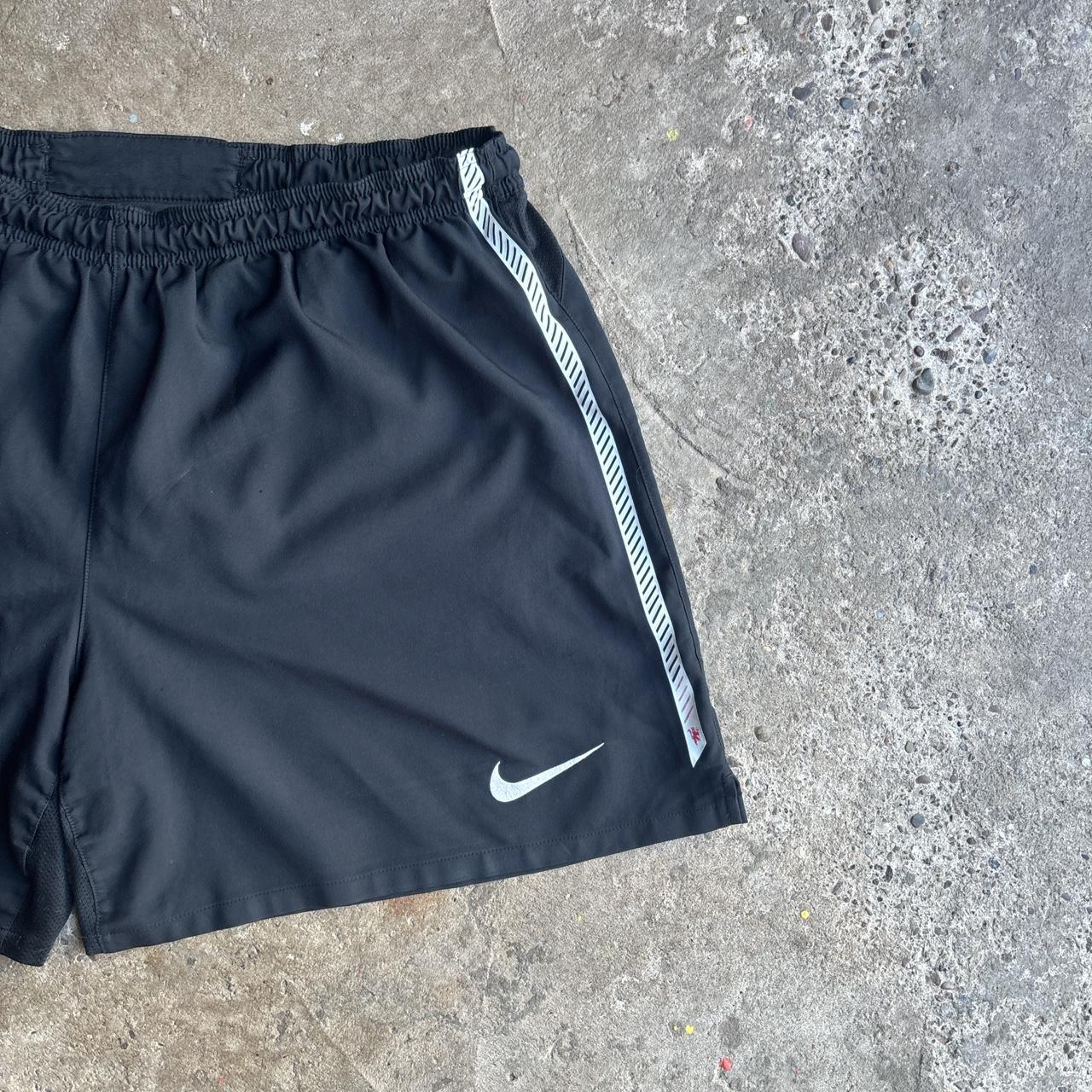 Black Nike Dri-Fit Manchester United Football Shorts