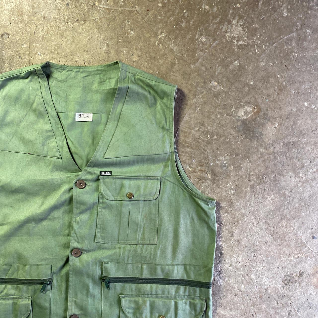 Vintage Green Vest Jacket - XL