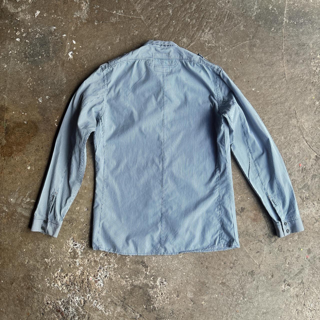 Blue & White G-STAR Long-Sleeve Shirt