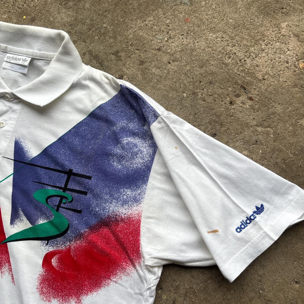 Adidas Vintage STEFAN EDBERG AUSTRALIAN OPEN 1992 Tennis polo shirt - medium