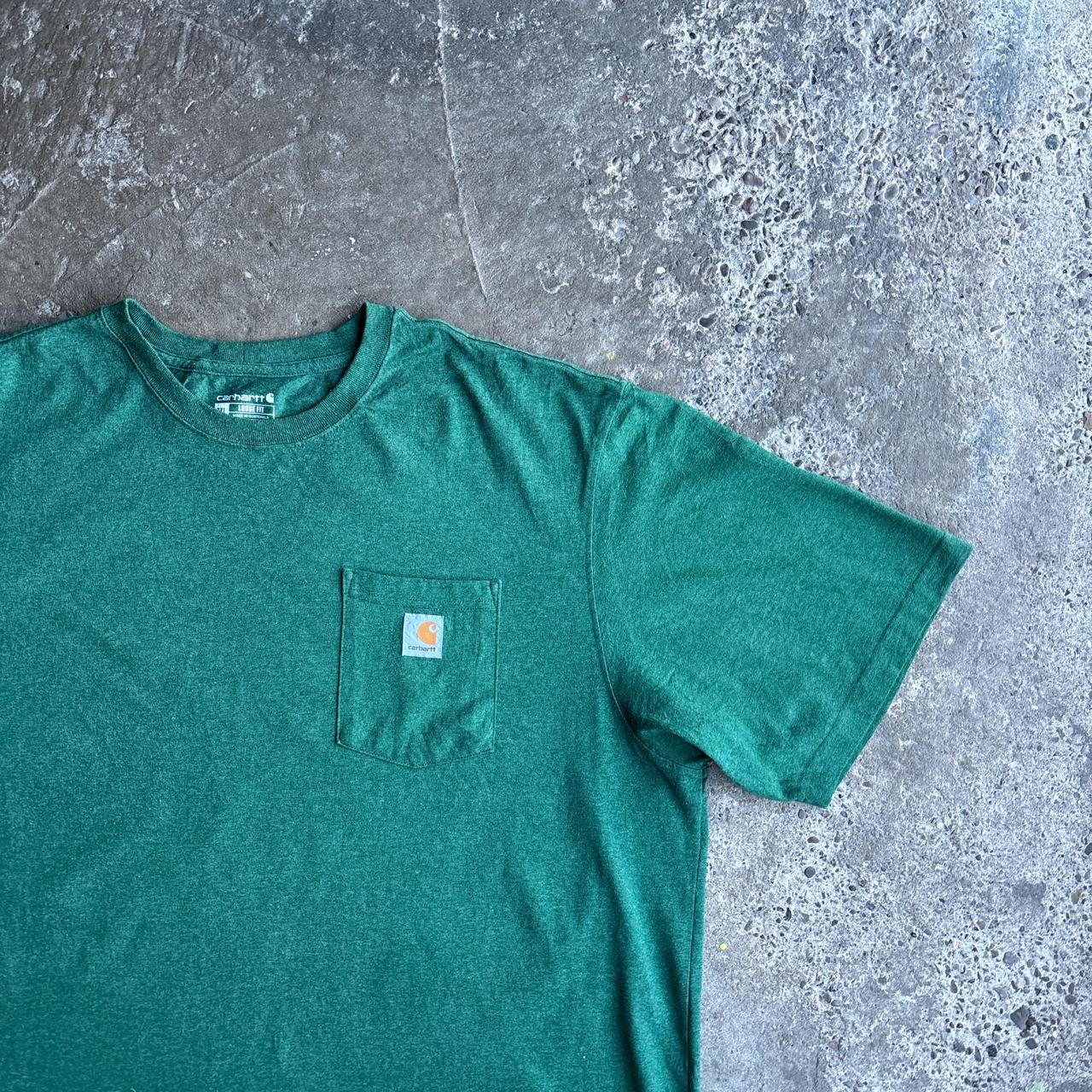 Green Carhartt Loose Single Pocket T-Shirt - 3XL