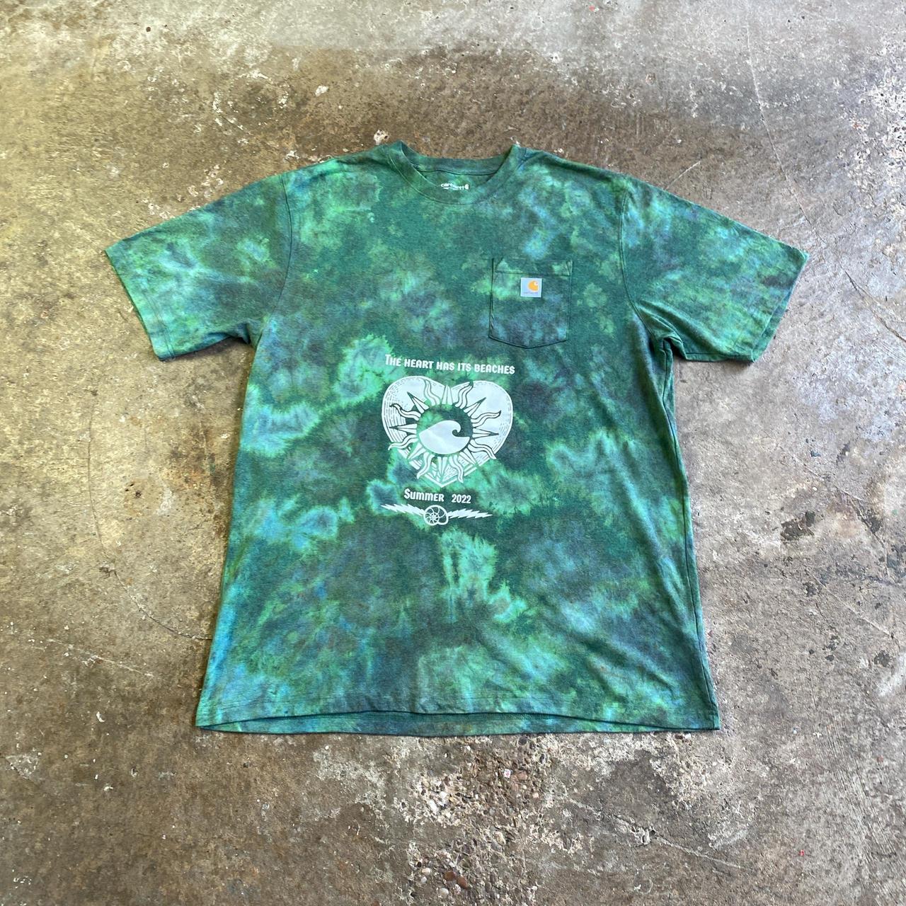Green Tie Dye Carhartt Graphic - 2XL