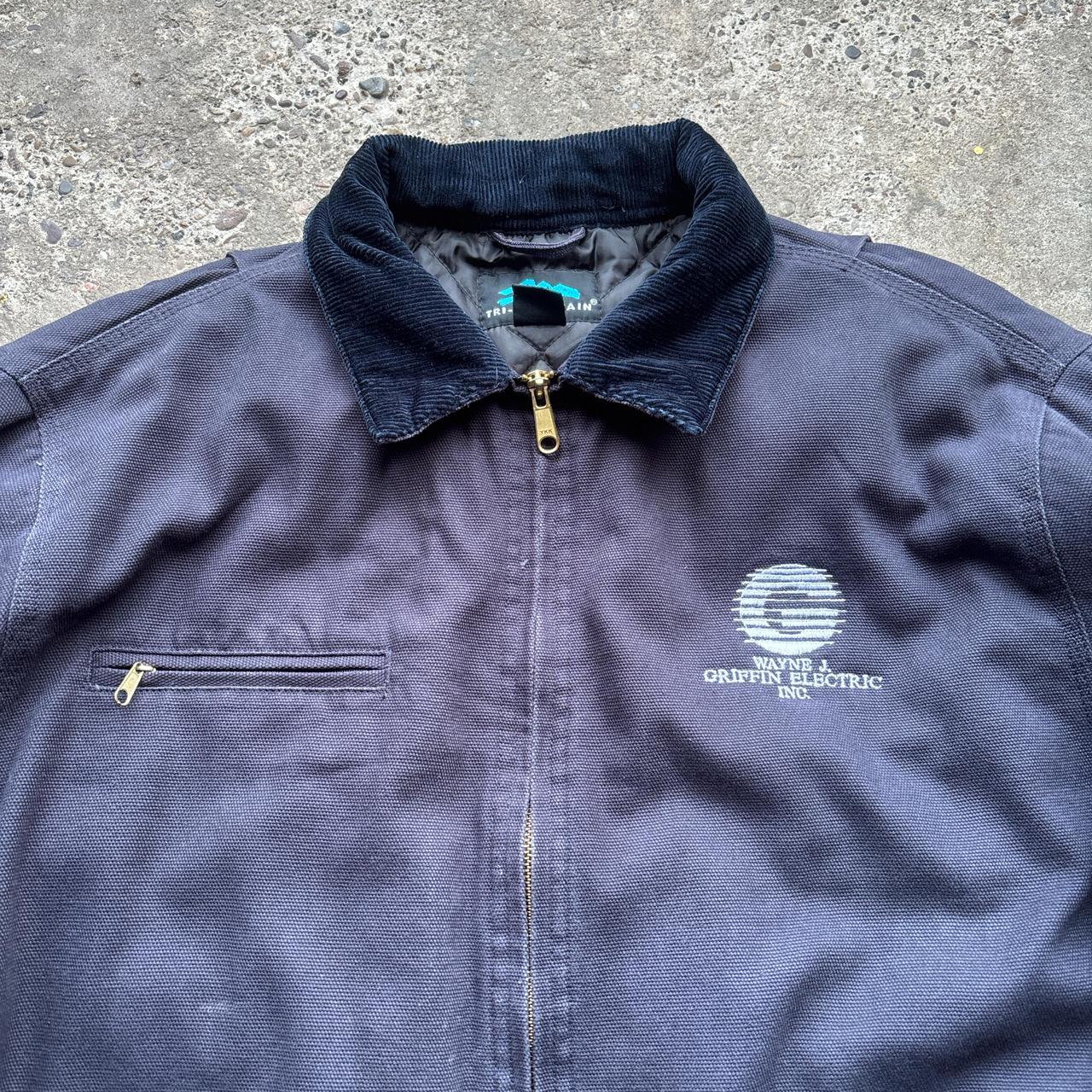 Navy Tri-Mountain workwear jacket - L