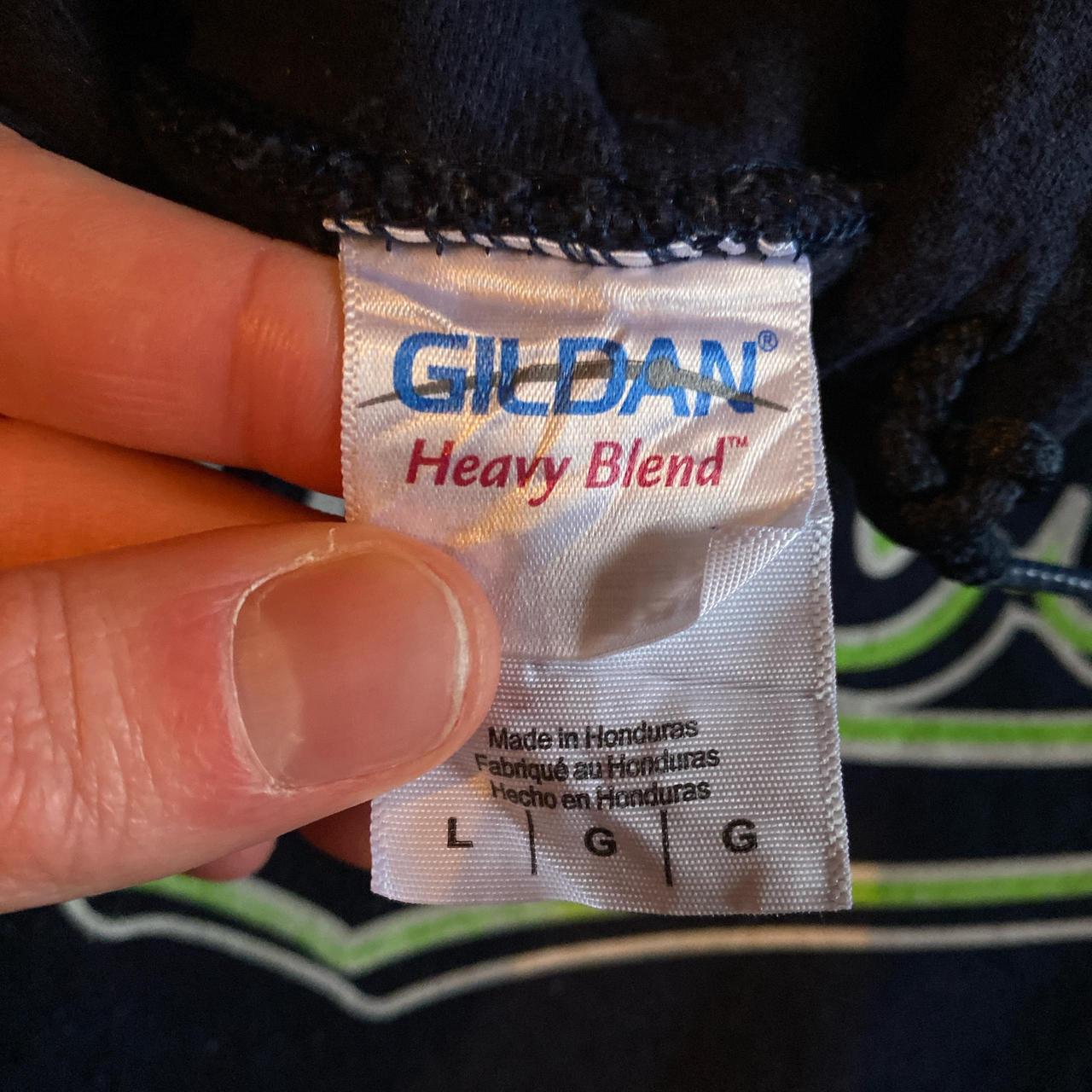 Navy Gator Graphic Hoodie - L