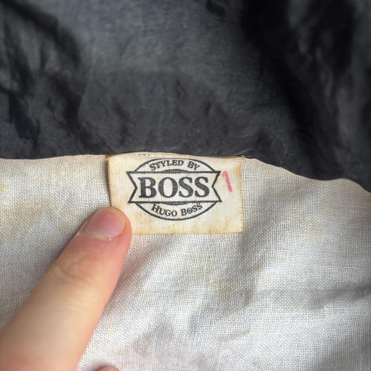 Black & Purple Vintage Hugo Boss Windbreaker