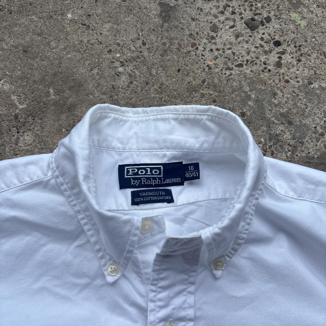 Vintage white Polo Ralph Lauren shirt - XL