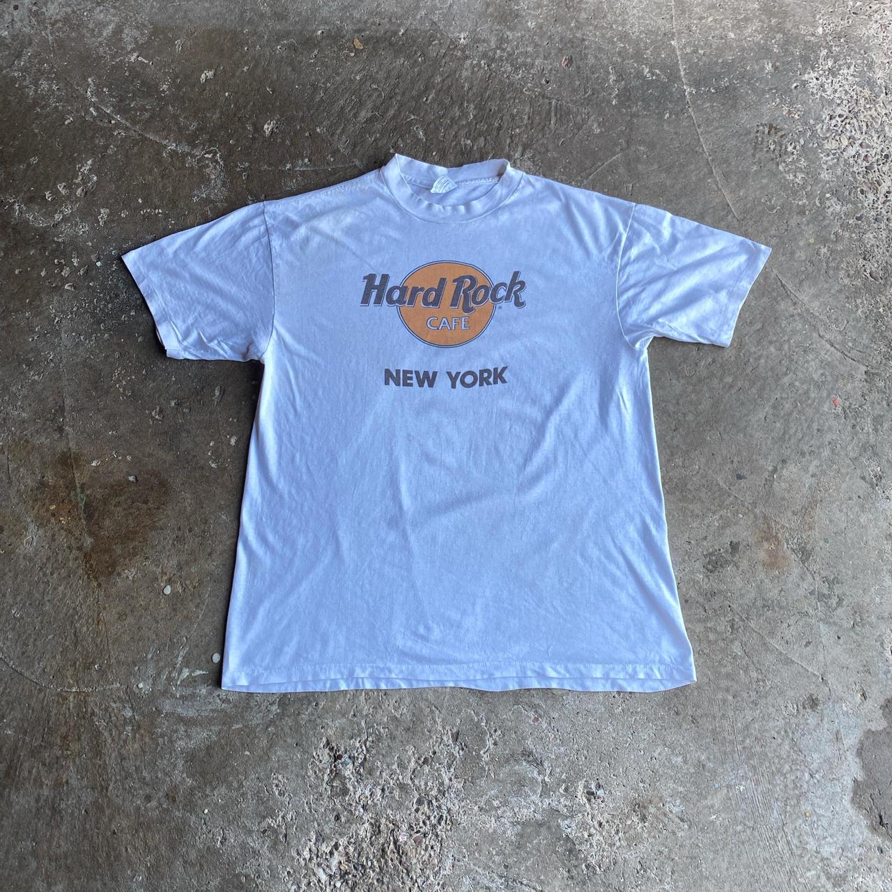 White Hard Rock Cafe New York Graphic T-Shirt - XL