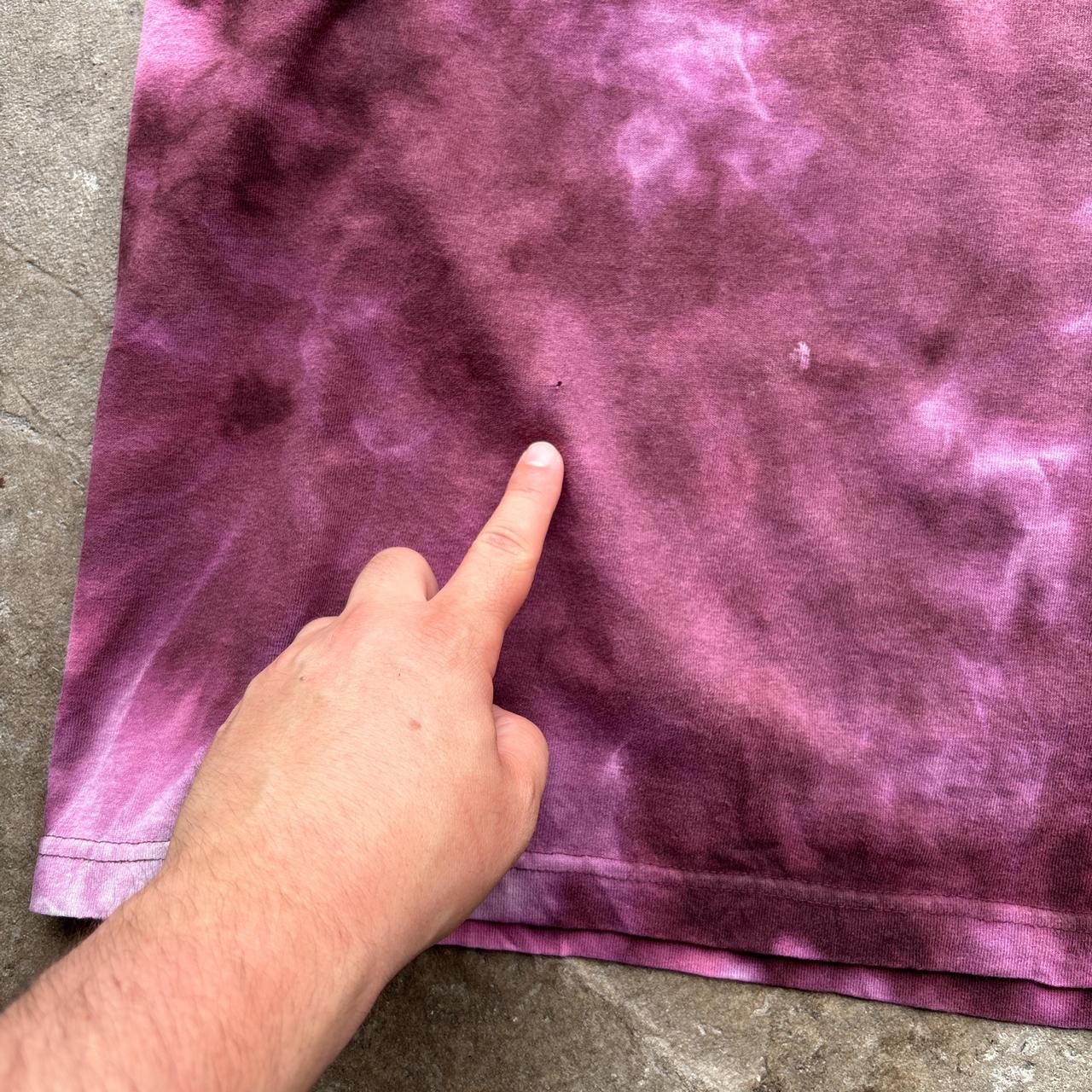 Purple Carhartt tie dye single pocket tee - M