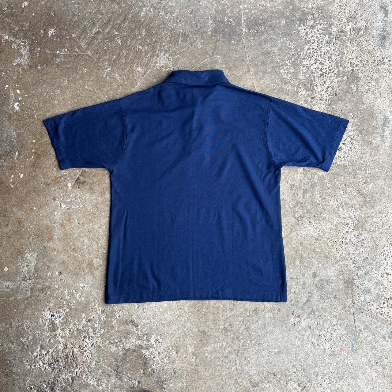 Vintage Navy Single Stitch ‘Strikers’ Polo Shirt