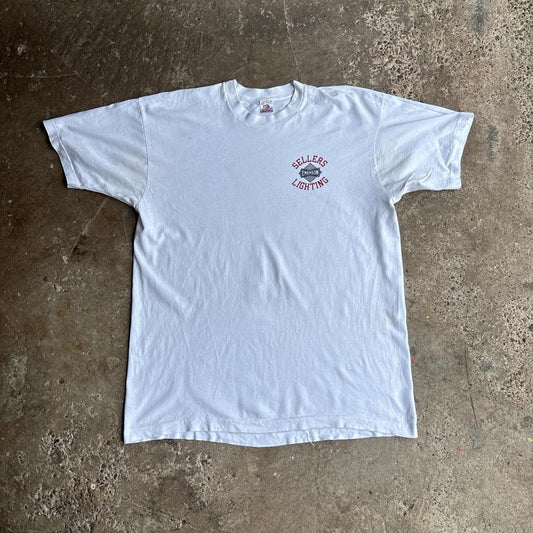 Vintage White Single Stitch Graphic T-Shirt - 2XL