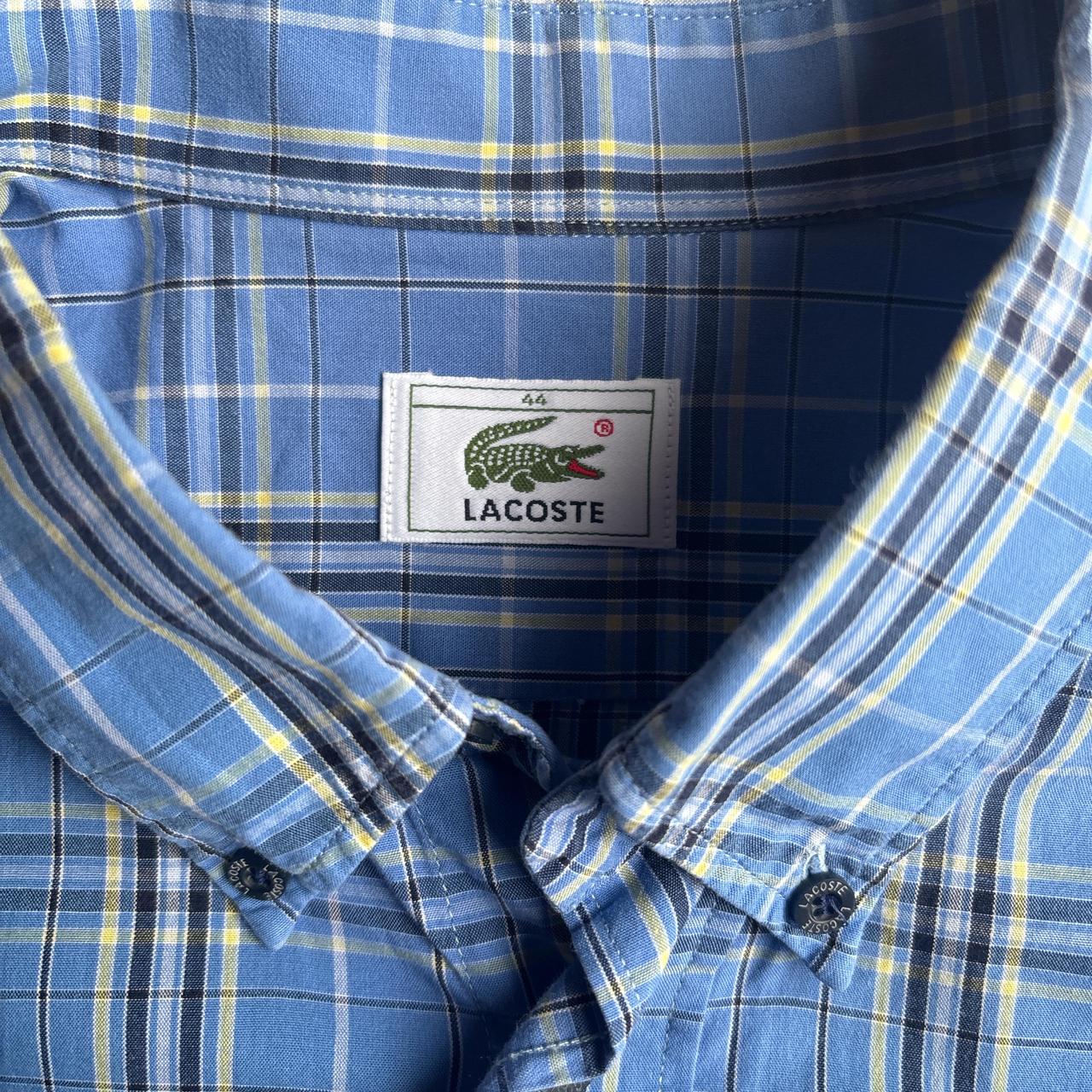 Blue Checkered Lacoste Vintage Shirt