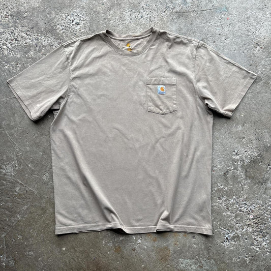 Tan Carhartt pocket tee - XL