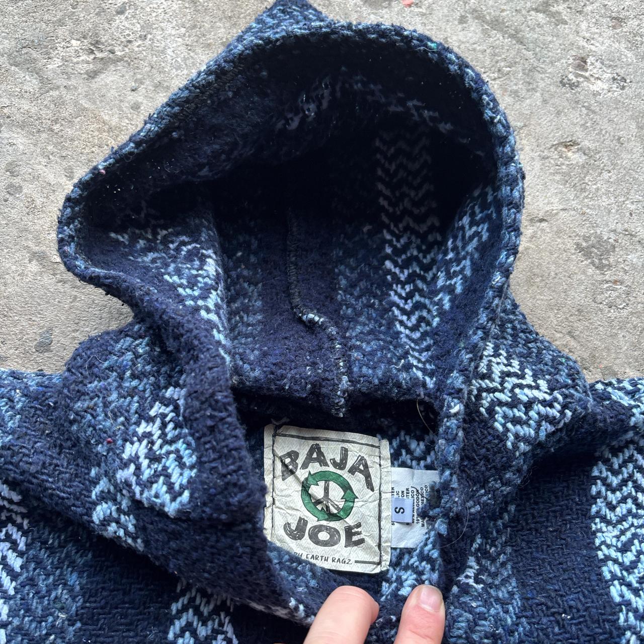 Navy blue and white Baja Joe smock