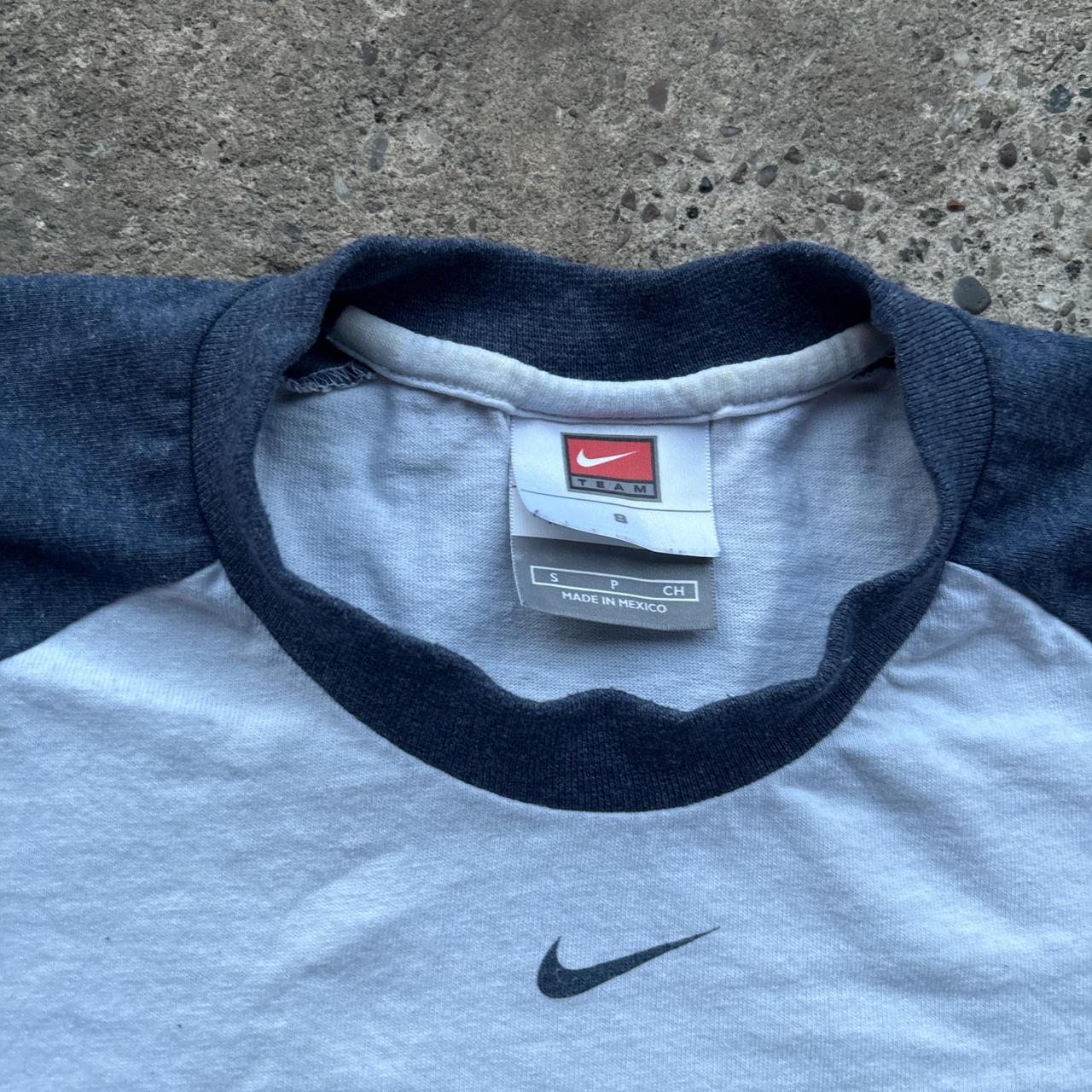 00s White Nike Team New York Yankees Raglan T-shirt - S