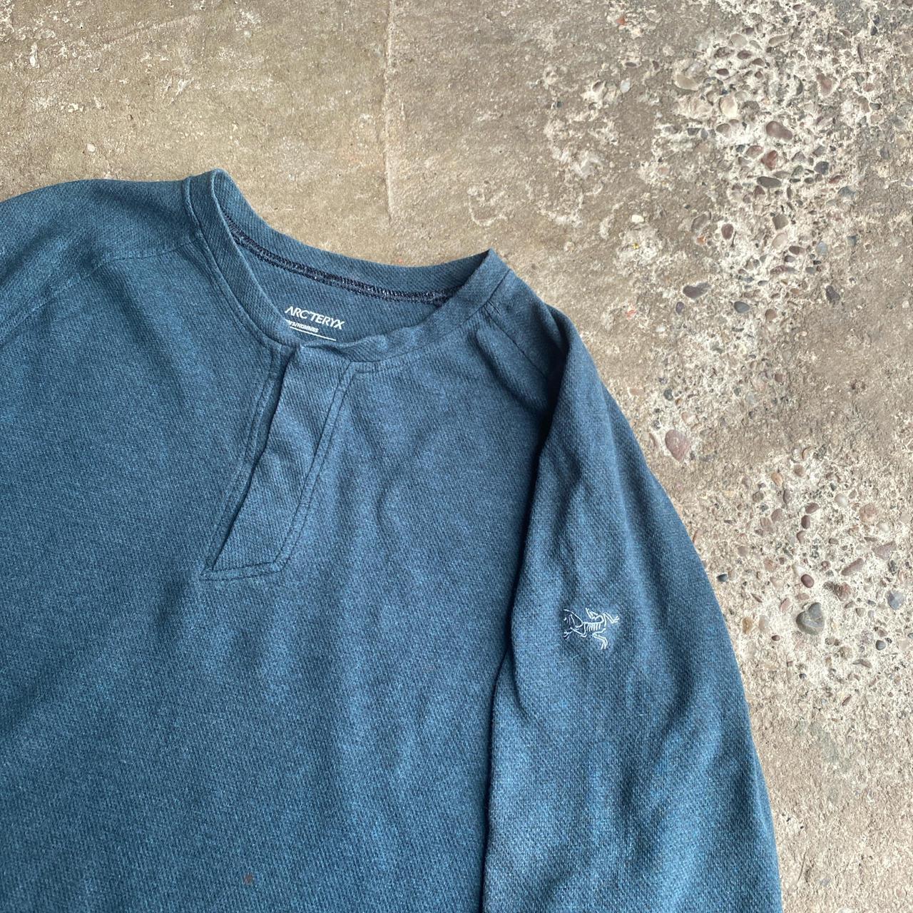 Grey/Blue Arc’teryx Long-Sleeve T-Shirt