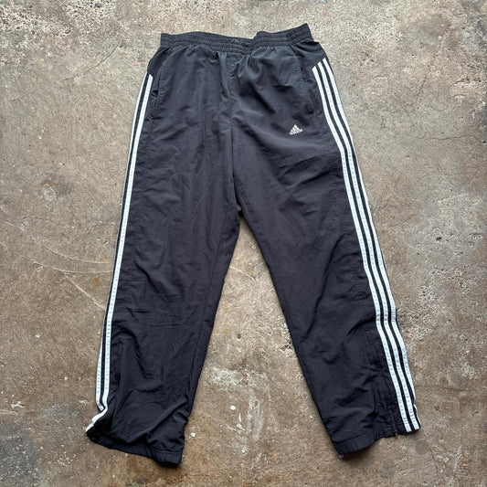 Adidas black and white track pants