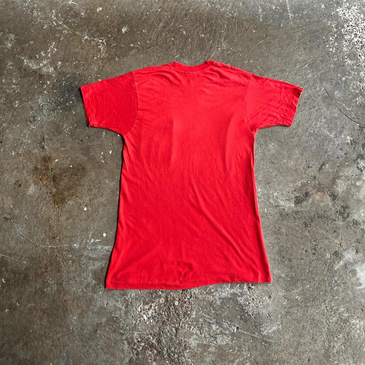Vintage Red Single Stitch Pocket T-Shirt - M