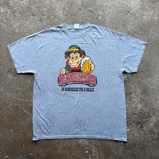 Grey graphic tee with ‘St
