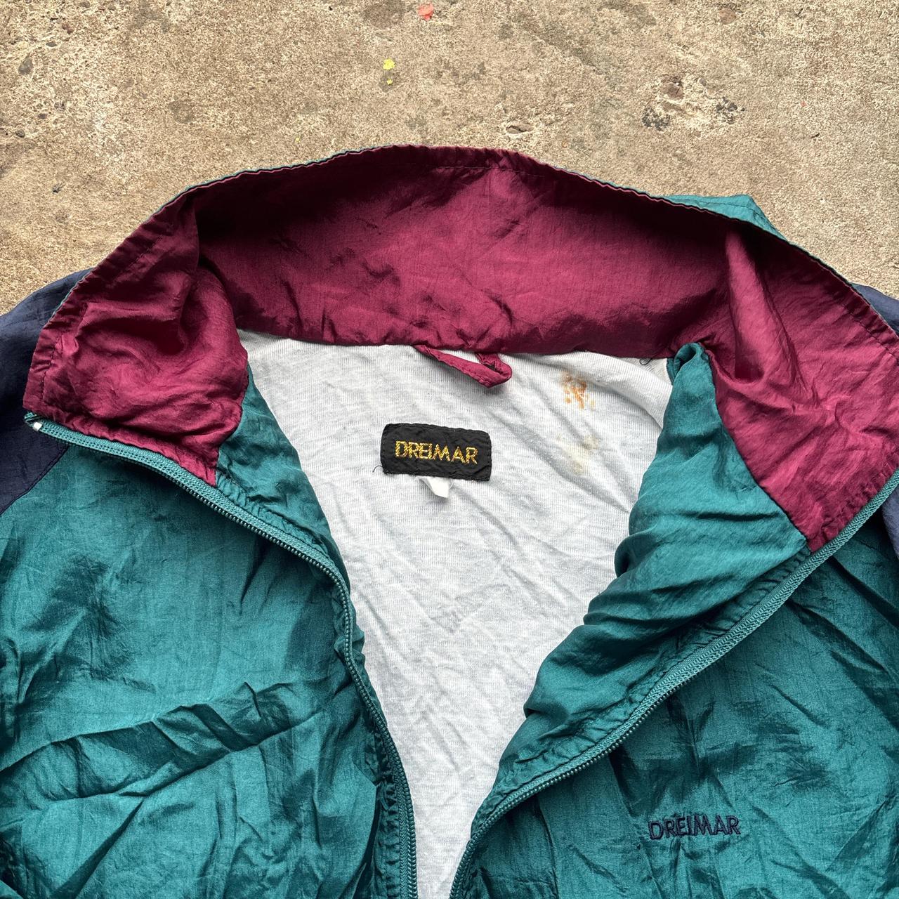 Vintage Green and navy Dreimar track jacket