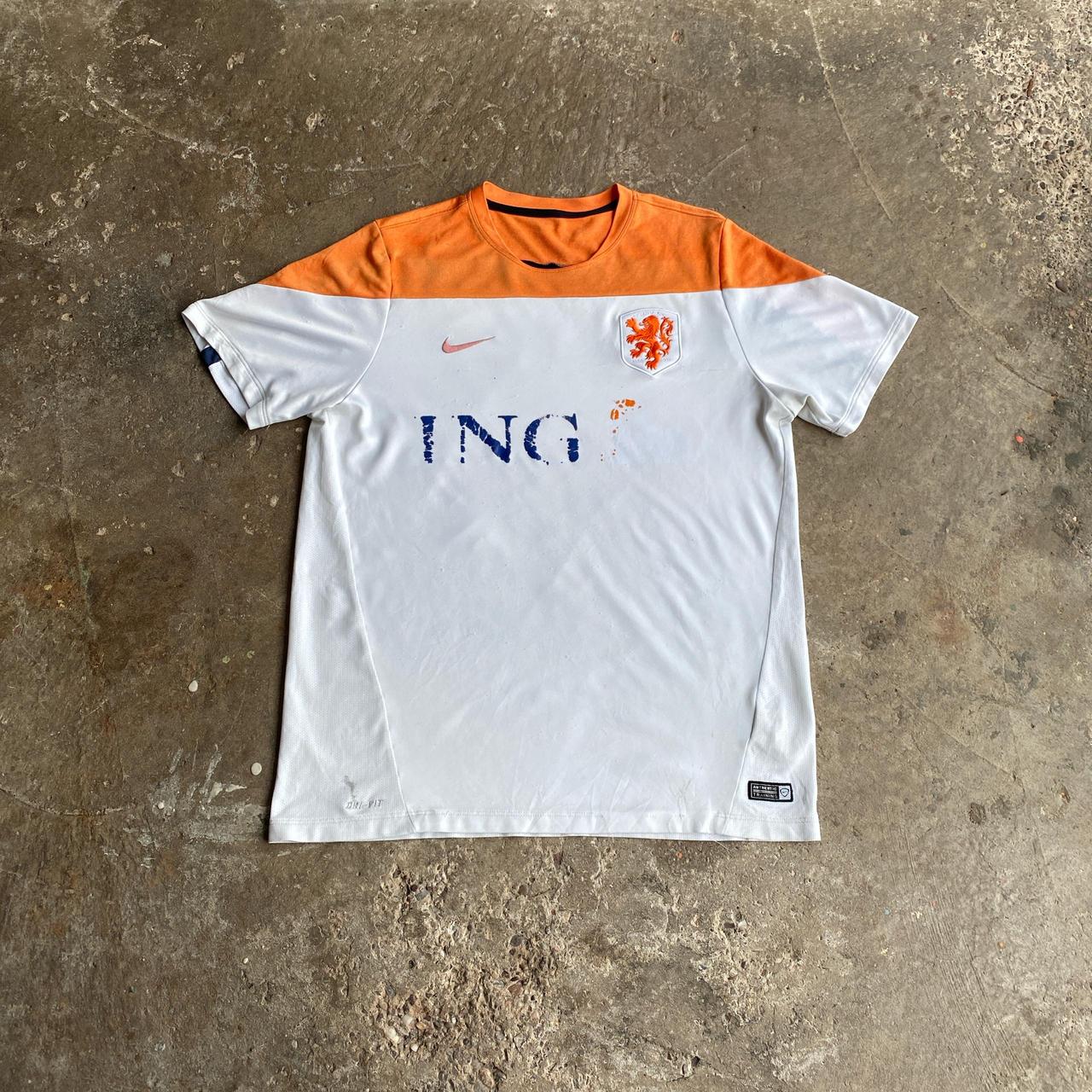 The Netherlands Nike White & Orange Training Shirt - XL
