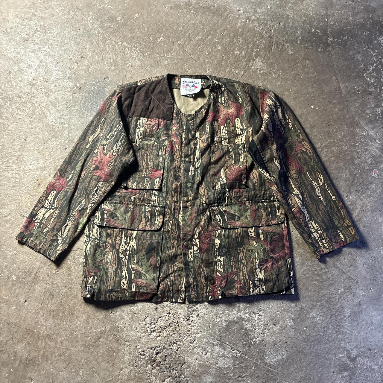 Brassada Woodland Print Button Up Jacket - XL