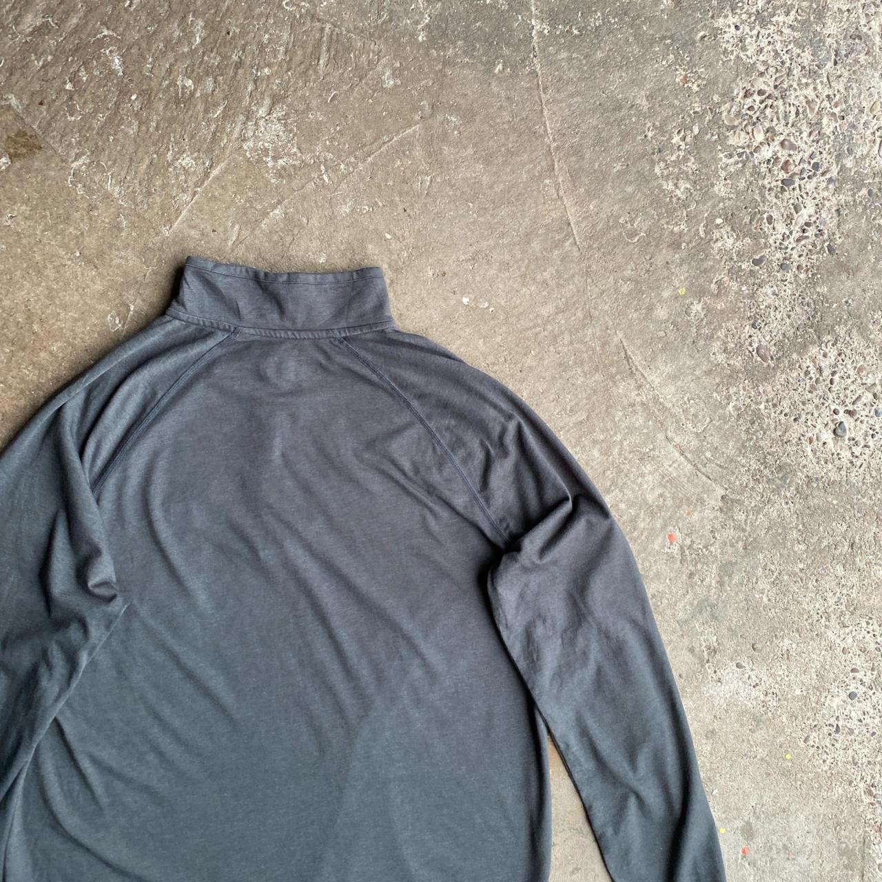 Grey Carhartt Quarter Zip Pullover Sweatshirt - M