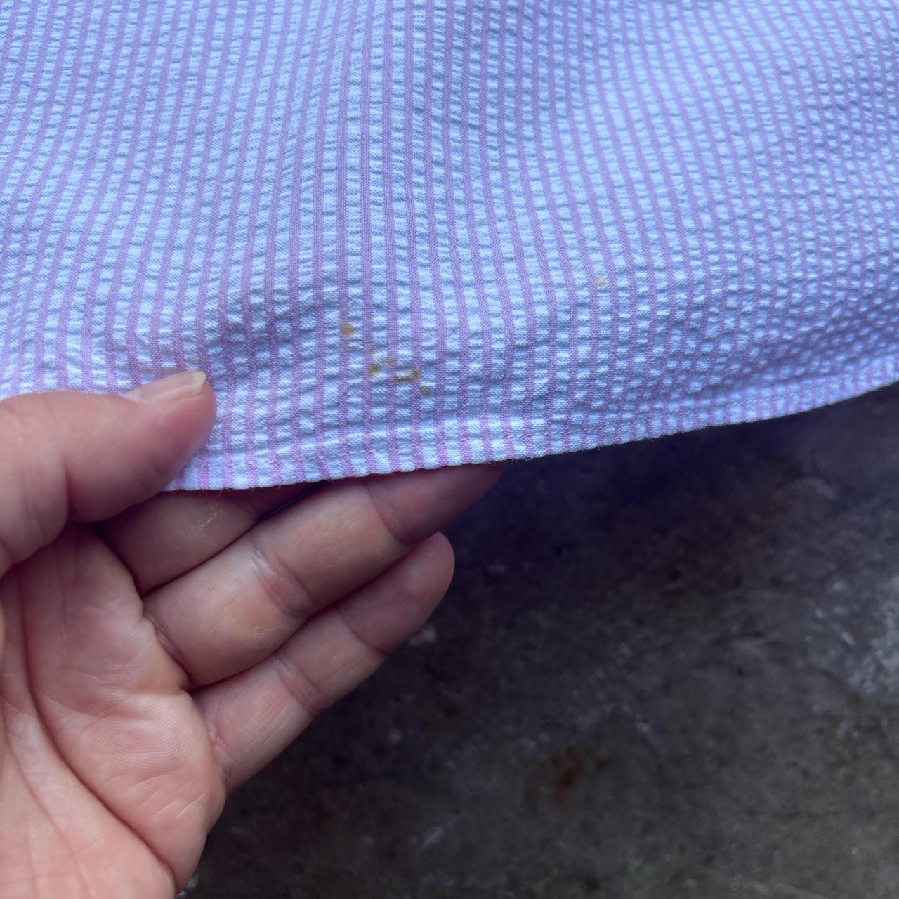 Vintage pink and white striped Polo Ralph Lauren shirt - XL