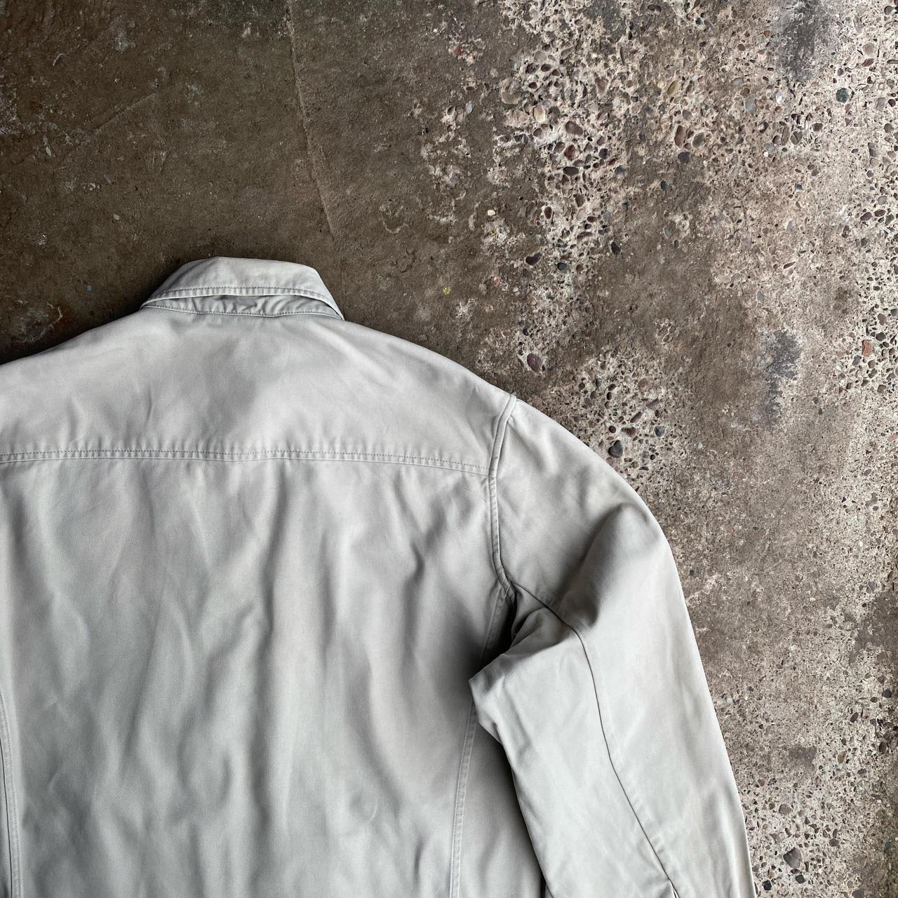 Cream Yves Saint Laurent (YSL) Zip Up Harrington Jacket - M