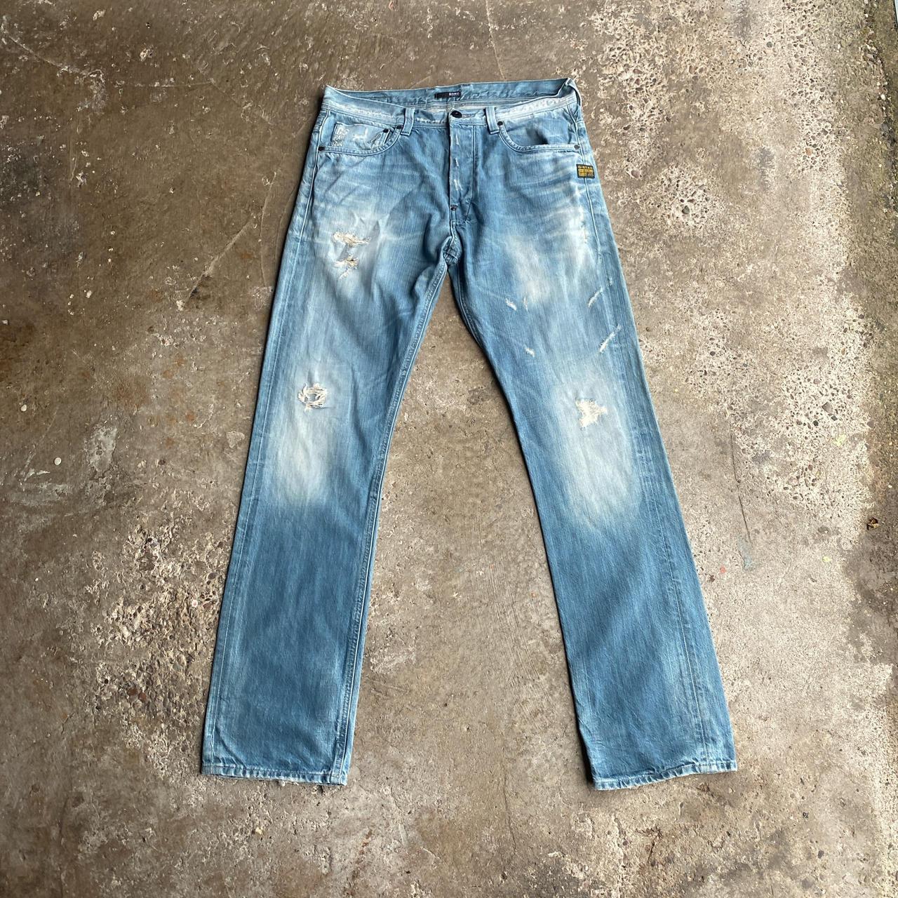 Distressed Blue G-Star RAW Denim Jeans - W34
