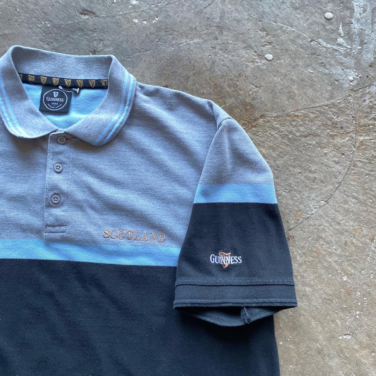 Black & Grey Scotland Rugby x Guinness Polo Shirt
