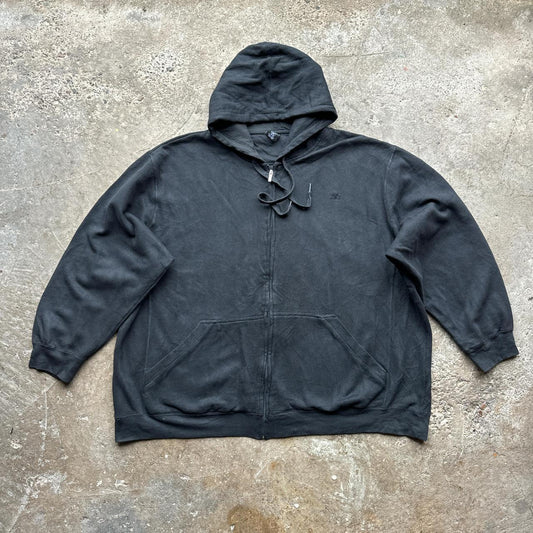 Black Zip up Starter hoody with embroidered logo