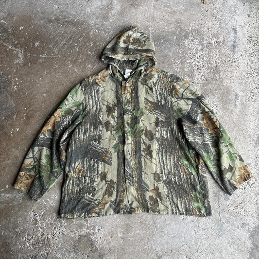 Lightweight Realtree Hooded Camo Jacket - XL