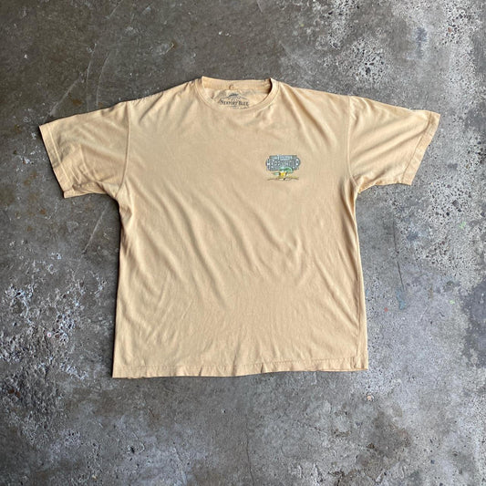 Tan Graphic Bar Newport Blue T-Shirt - XL