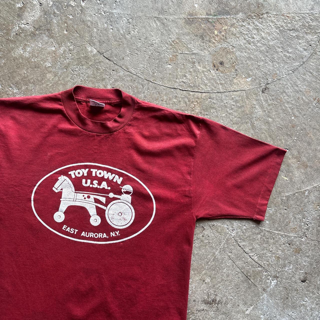 Vintage Red Graphic Single Stitch T-Shirt